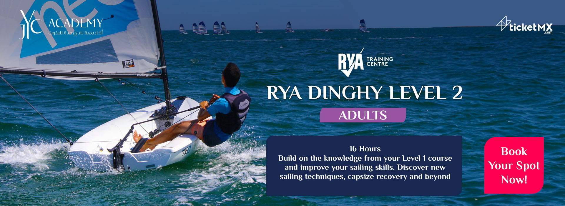 Dinghy Rya Path RYA DINGHY LEVEL 2 COURSE - 2 DAYS - تكت مكس